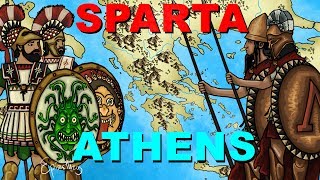 Athens vs Sparta Peloponnesian War explained in 6 minutes [upl. by Dierdre]