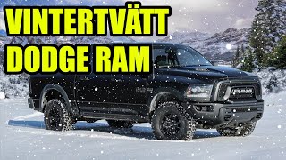 SÅ TVÄTTAR DU BORT VÄGSALT🧂VINTERTVÄTT DODGE RAM❄️ [upl. by Eittah]