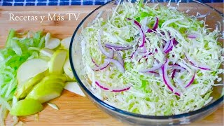 Ensalada de Repollo con manzana super Rica y fácil con un aderezo bien Sabroso [upl. by Divan]