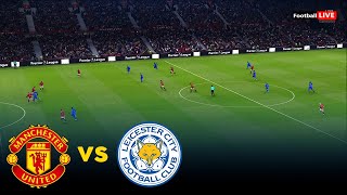 Manchester United vs Leicester City  EFL Cup 2024  Full Match All Goals  Realistic PES Gameplay [upl. by Buhler]