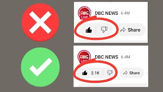 YouTube Likes Count Not Appearing  YouTube Likes Disappearing Solution [upl. by Seymour35]