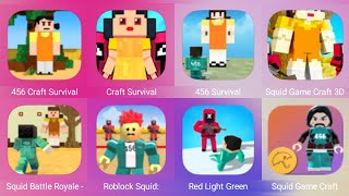 456 Craft Survival Craft Survival 456 Survival Challenge Squid game Craft 3D Squid Battle Royale [upl. by Klotz955]