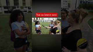 Kaitlyn confronts liberal women who yelled expletives at her LIBERTY HANGOUT clip [upl. by Anpas316]