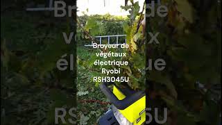 Broyeur de végétaux électrique Ryobi RSH3045U [upl. by Ardehs]