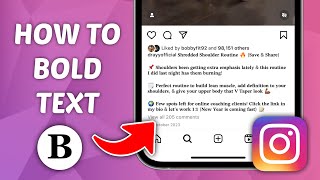 How to Bold Text on Instagram Post  Quick and Easy Guide [upl. by Hedelman]