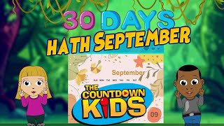 30 Days Hath September  The Countdown Kids  Kids Songs amp Nursery Rhymes  Lyric Video [upl. by Eyks150]