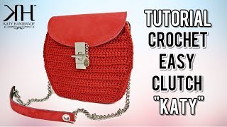 TUTORIAL POCHETTE quotKatyquot UNCINETTO  DIY Crochet bag ● Katy Handmade [upl. by Eatnahc949]