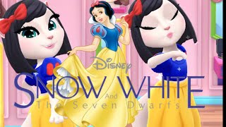 SnowWhite and Talking Angela2 new dress designer My Talking Angela 2 game music Angela [upl. by Ellebanna397]