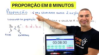 Rápido e fácil  APRENDA PROPORÇÃO EM 8 MINUTOS [upl. by Murrell25]