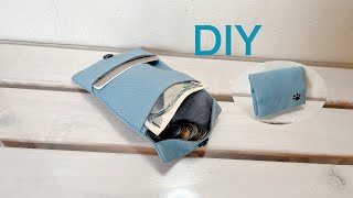 簡単！二つ折り財布の作り方《ハンドメイド》DIY Bifold wallet [upl. by Violette756]