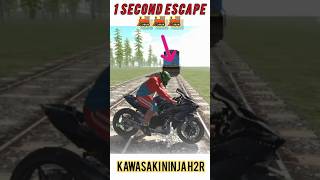 quotHeartStopping Stunt Ninja H2R Escapes Train in 1 Secondquotviralshorts trendingshorts shortfeed [upl. by Mccutcheon]