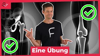 Gesunde Knie und Hüfte öffnen mit nur einer Übung [upl. by Eiloj]