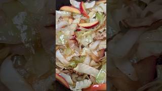 Cabbage with Apples and Onions EASY fall side dish recipe 🍎 [upl. by Nallid275]