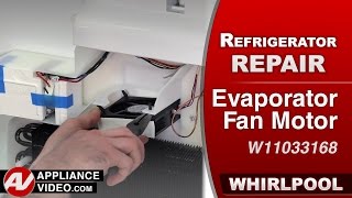 Whirlpool Refrigerator  Fresh Food Section Not Cooling  Evaporator Fan Motor Repair amp Diagnostic [upl. by Gore919]