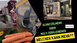 Test Vergleich der Gemüseschneider Kenwood AT 340 oder KAH 647 Multi Zerkleinerer [upl. by Luci518]