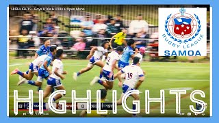 HIGHLIGHTS  Boys U16s amp U18s  Open Mens [upl. by Nidia]