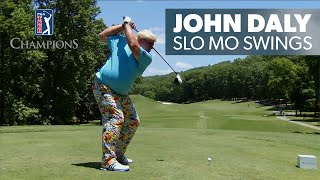 John Daly’s swing in slow motion every angle [upl. by Dj899]