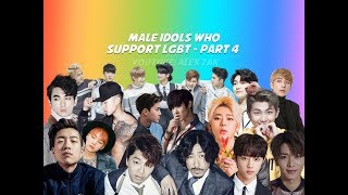 MALE IDOLS WHO SUPPORT LGBT  PART 4 BTS STRAY KIDS NCT THE BOYZ ETC [upl. by Gnov237]