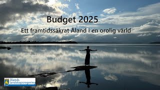 Ålands landskapsregering presenterar Budget 2025 [upl. by Einatirb]