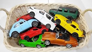 Box Full of Model Cars  Mazda Miniature toy car model Lamborghini  Review of toy cars A3059 [upl. by Adlih]