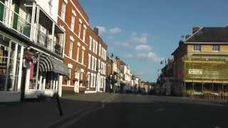 Driving Along Church Row Newlands Head Street amp High Street Pershore Worcestershire England [upl. by Leonid]