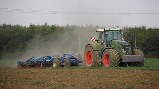 Fendt 936 Vario mit Köckerling Vector 8 m [upl. by Ettenawtna]