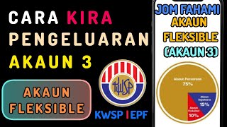 Cara Kira Pengeluaran Duit KWSP Akaun 3 Akaun Fleksible [upl. by Magena]