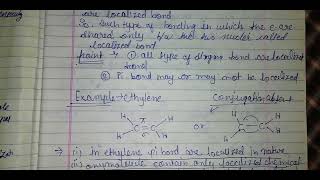 Localized Bond organic chemistry Msc chemistrysem 1 [upl. by Zahara]