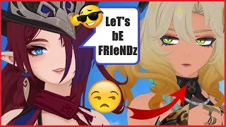 MMD  Genshin Impact  LeTs bE FRIeNDz🥰😱😑 [upl. by Ihcego]