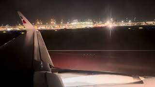 4K  DallasFort Worth Nighttime Takeoff  American AA 2154  A319112  N9010R [upl. by Thgiled]