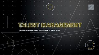 IPPSA Release 3 Functionality Demonstration Talent Management  Closed Marketplace Full Process [upl. by Olivie]