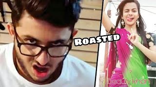 Carryminati Roasted Beauty Khan TikToker [upl. by Nosreip]