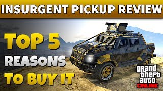 GTA 5 Insurgent Pickup Custom Review  IS INSURGENT PICK UP WORTH IT IN GTA ONLINE Armor Test [upl. by Ahtelat]