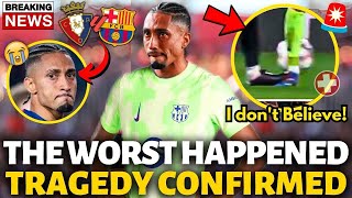 🚨 URGENT You Won’t Believe What Happened to RAPHINHA After the Match BARCELONA NEWS TODAY [upl. by Loggia]