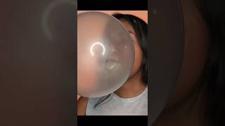 bubblegumblowing bubblegum asmrtriggers youtube chewinggum gum [upl. by Fortunna]