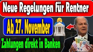 Ab 27 November Neue Bestimmungen für Rentner in der gesetzlichen Rentenversicherung [upl. by Ahdar]