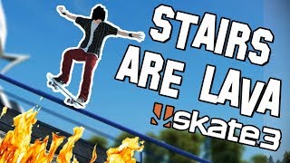 Skate 3 STAIRS ARE LAVA CHALLENGE [upl. by Lyrem586]