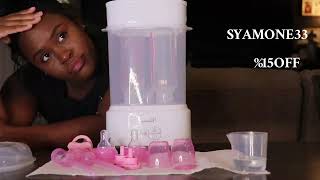 quotHOW TO STERILIZE BABY BOTTLESquotGrownsys Baby Bottle Sterilizer Review [upl. by Margarette]