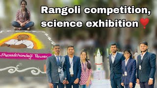 Rangoli Competition 😍  Science Exhibition 🥰  SGRS college of pharmacy Saswad rangoli science [upl. by Sulamith170]