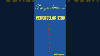 Mnemonic for Cerebellar sign 😱 shortsytshorts youtubeshorts mbbs neet physicswallah [upl. by Nevad]