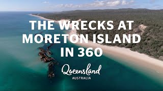 The wrecks at Moreton Island Queensland in 360 [upl. by Eikciv]