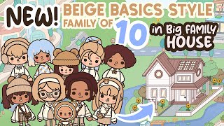 Beige Aesthetic 🪴🍼 Big Family Home 🤎 Toca Boca House Ideas 😍 TOCA GIRLZ [upl. by Konstanze]