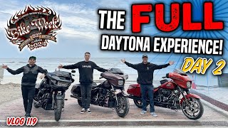 The FULL Daytona Experience BIke Week Day 2  Vlog 119 [upl. by Lynad]