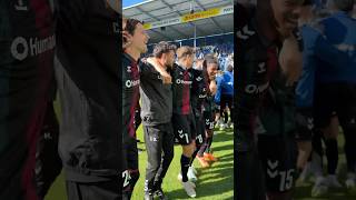 Emotionen nach dem Auswärtssieg beim SV Darmstadt 98 [upl. by Kinom]