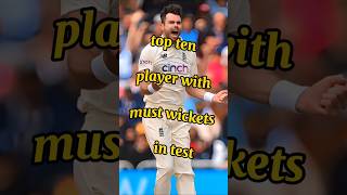 Top ten player with must wickets in test cricket history wisdencricketersixsixe wicketsyorktest [upl. by Mloc]