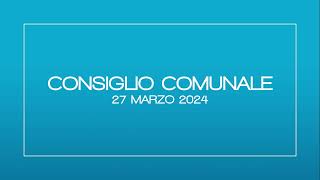 Consiglio Comunale di Vanzaghello  27 Marzo 2024 [upl. by Bobby]