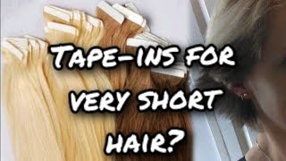 Tape in extensions for short hair [upl. by Shifra912]