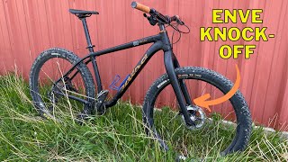 Putting A Chinese Carbon Fork To The Test  DIY Carbon Rigid MTB Fork Review [upl. by Chun489]