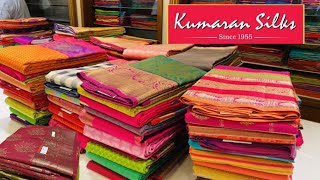 Kumaran silks Raw Silk Semi Tusser Linen jute Silk saree collection [upl. by Goldwin]