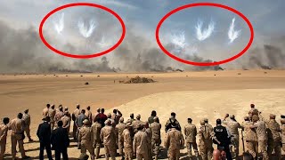 ARMY OF ANGELS APPEARS IN THE SKY AND GRANTS VICTORY TO ISRAEL REAL VIDEO [upl. by Anirec]